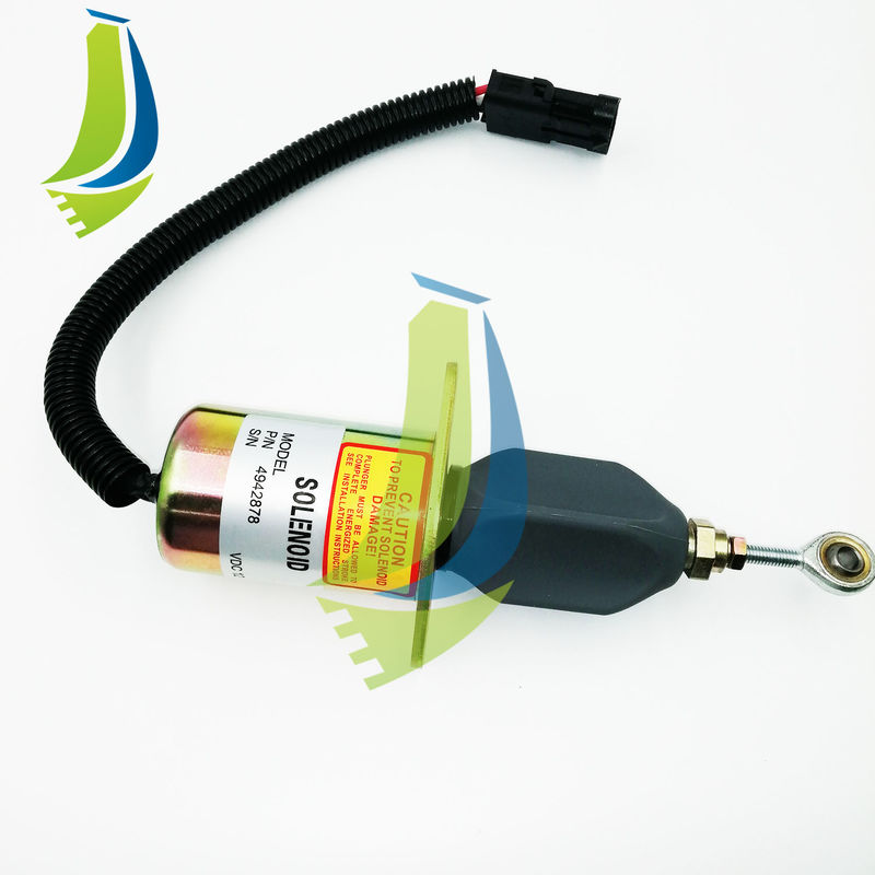 4942878 24V 4BFuel Shut Off Solenoid 4B 6C Compatible With excavator parts