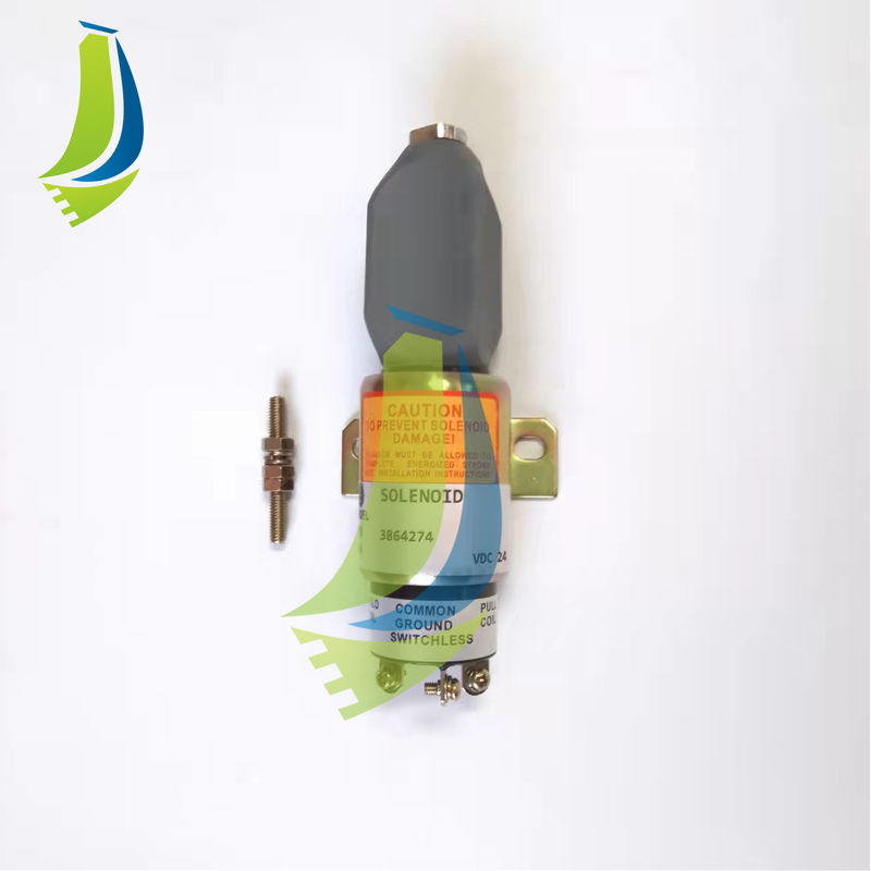 3864274 Stop Solenoid For R210-7 R210LC-7 Excavator High Quality Popular